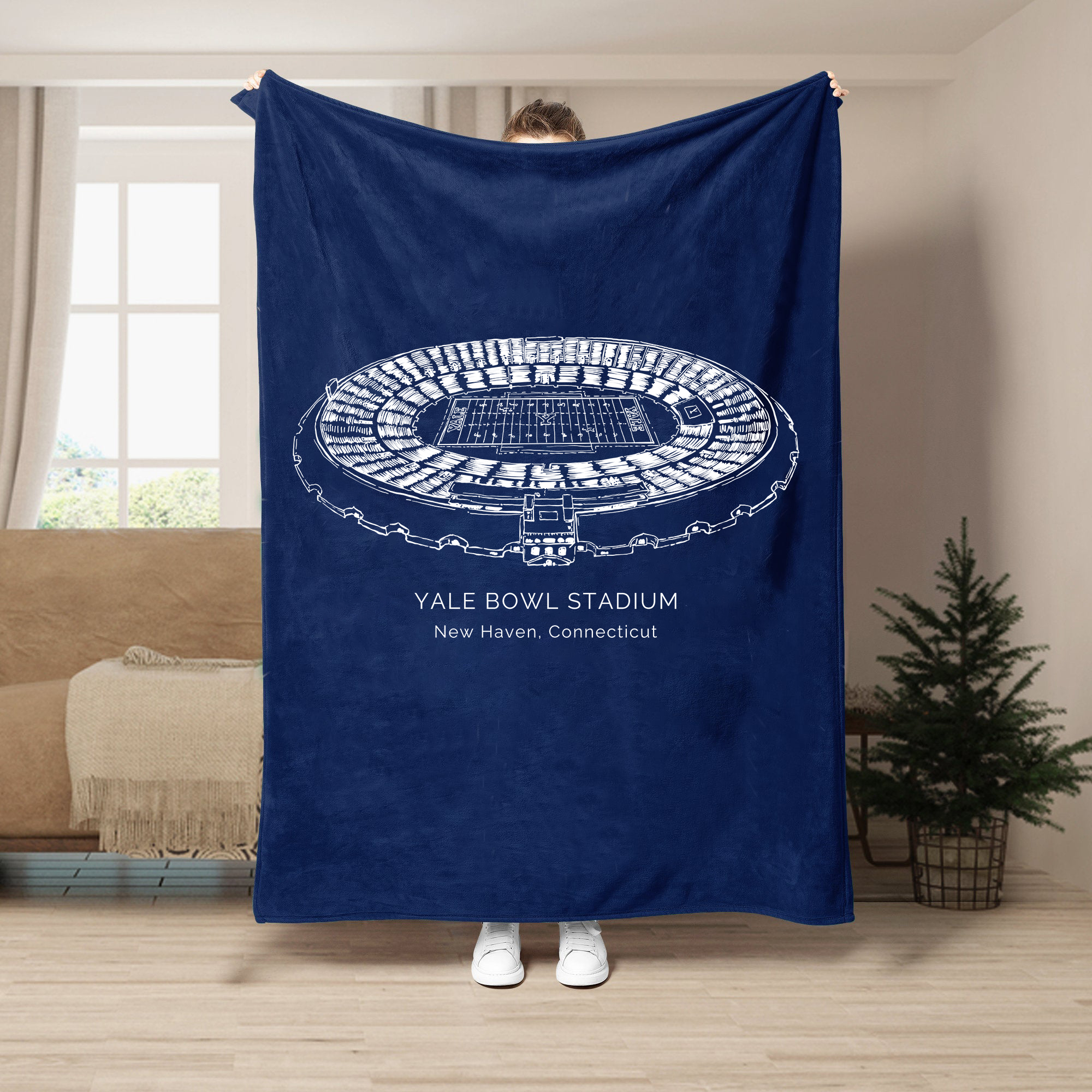 Yale Bowl - Yale Bulldogs football, Football Blanket