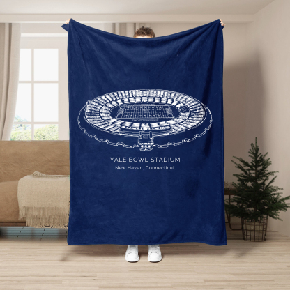 Yale Bowl - Yale Bulldogs football, Football Blanket
