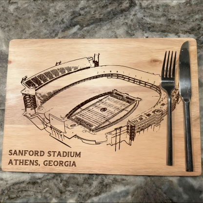Sanford Stadium Cutting Board
