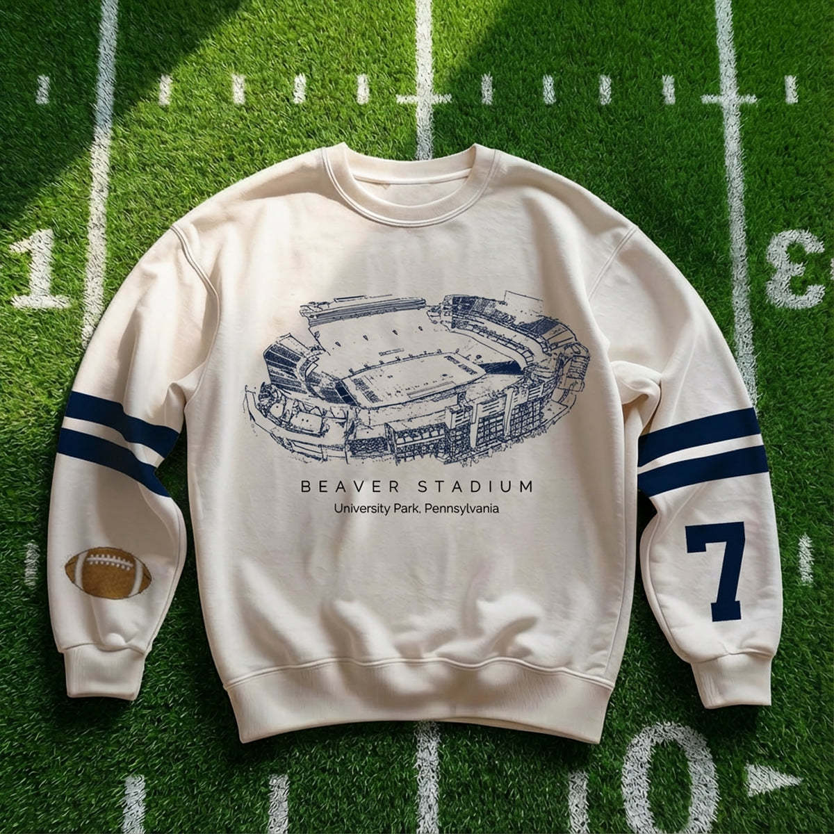 Custom Stadium Sweatshirt-Penn State Nittany Lions football-College Football Sweatshirt