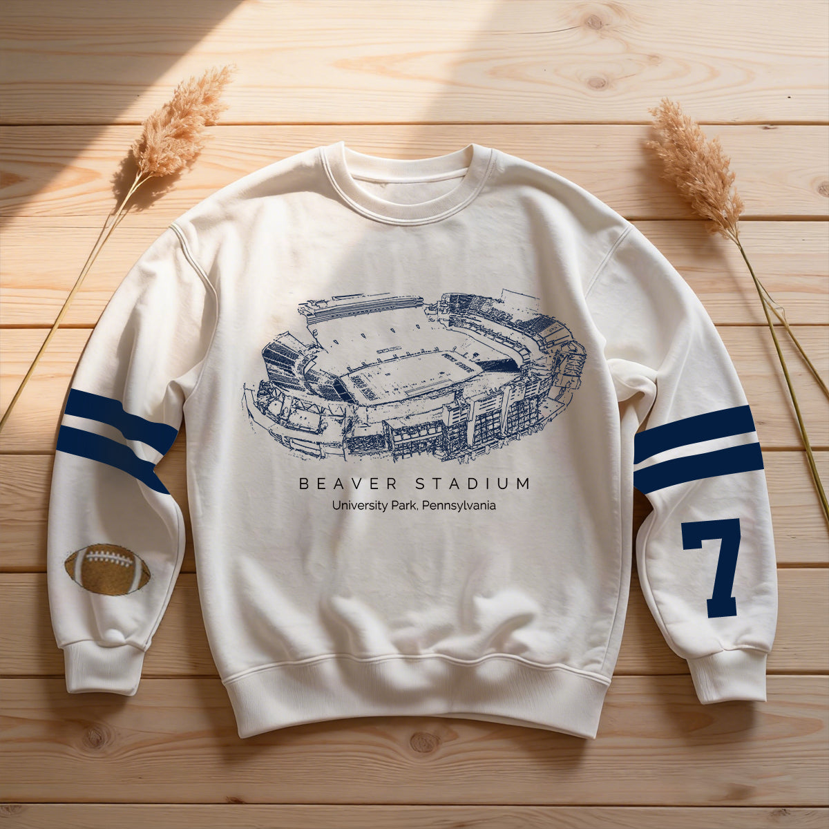 Custom Stadium Sweatshirt-Penn State Nittany Lions football-College Football Sweatshirt