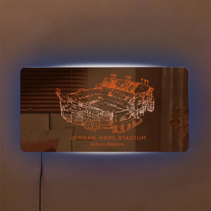 Jordan-Hare Stadium Mirror Light - Gifts for Sports Lovers