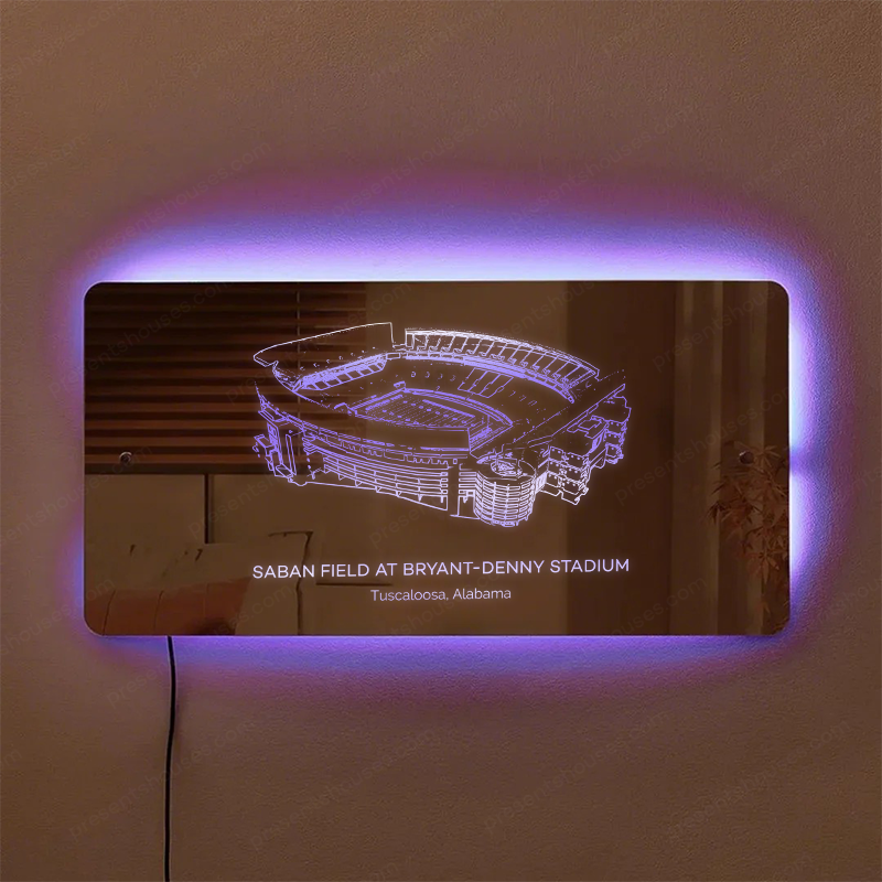Bryant-Denny Stadium Mirror Light - Gifts for Sports Lovers