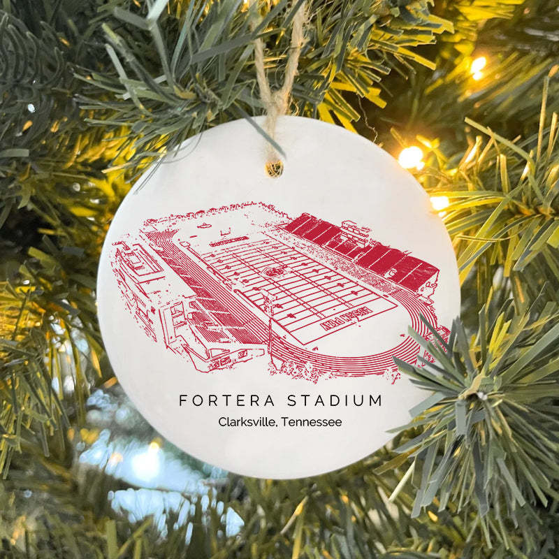 Fortera Stadium College Football Ceramic Christmas Ornament