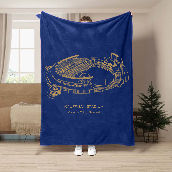 Kauffman Stadium-Kansas City Royals Baseball Stadium Blanket