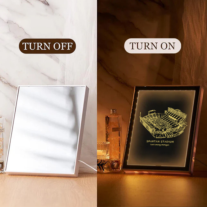Spartan Stadium Art Frame LED Mirror Light