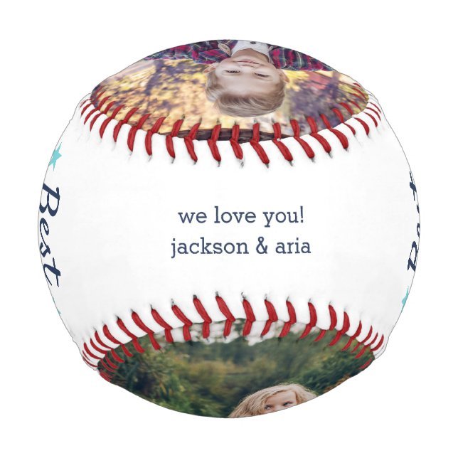 Best Dad Ever | Father's Day Photo Baseball