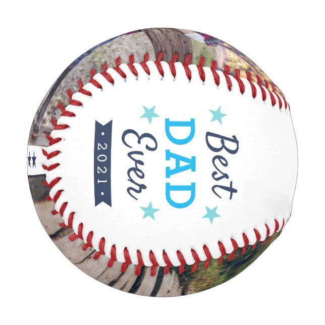 Best Dad Ever | Father's Day Photo Baseball