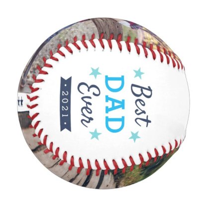 Best Dad Ever | Father's Day Photo Baseball