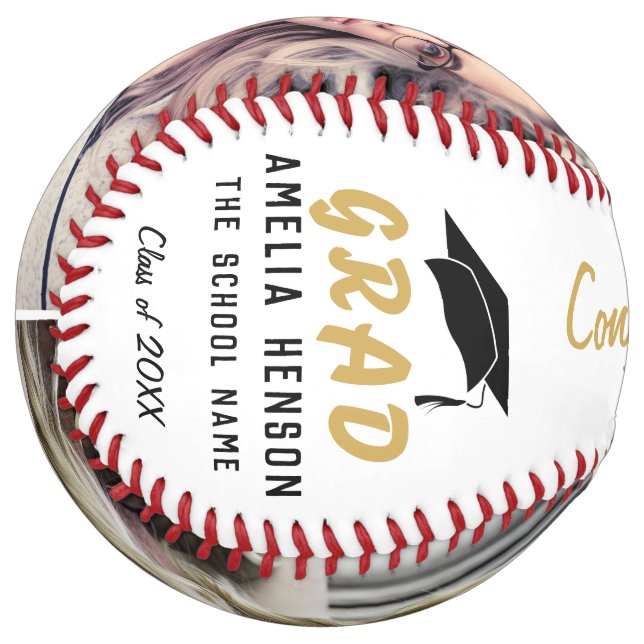 Congratulations Grad Golden Graduation 2 Photo Softball