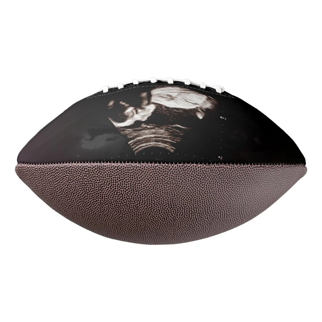 Baby Sonogram First Father's Day Custom Name Football