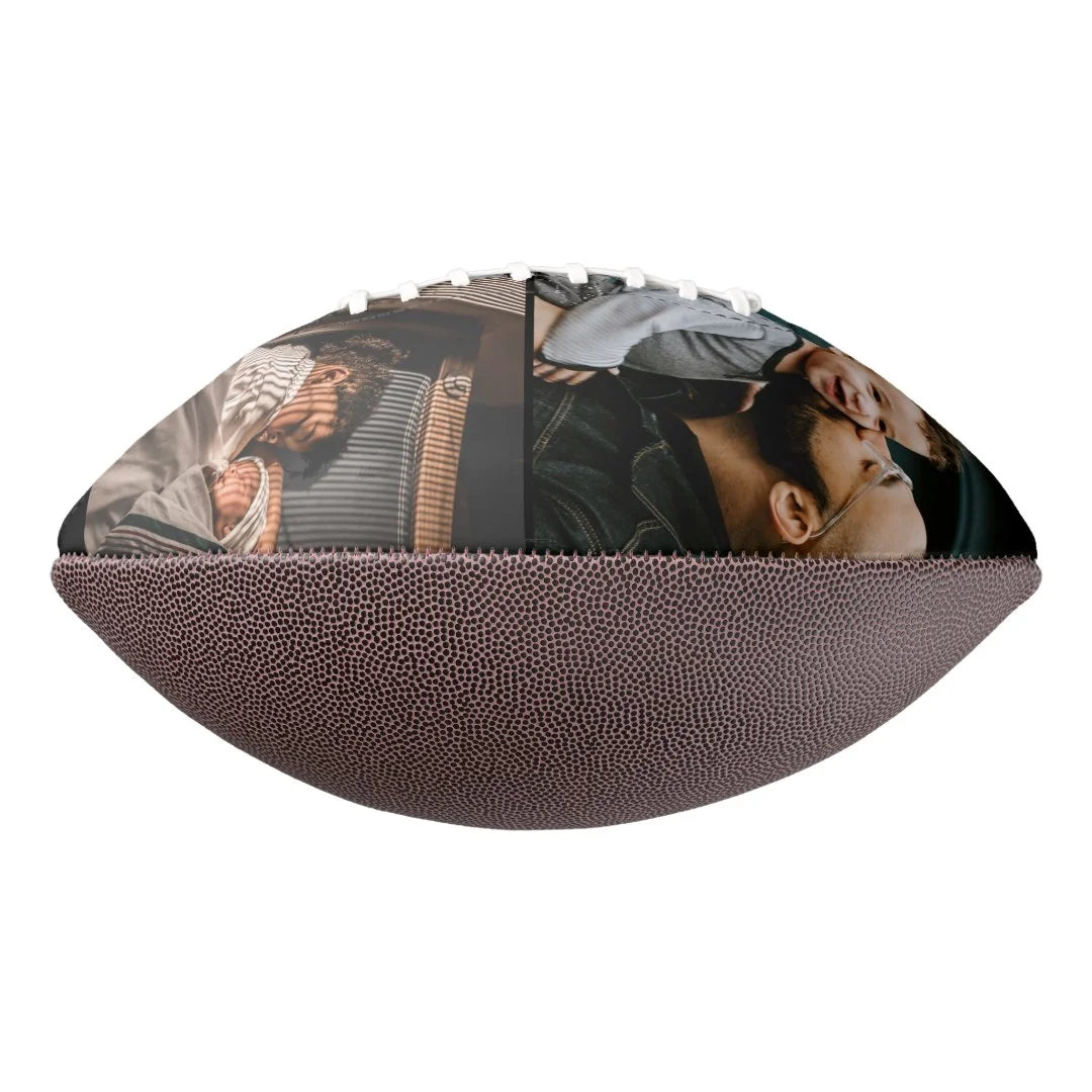 Best Dad Ever Red Heart Father`s Day 2 Photo Football