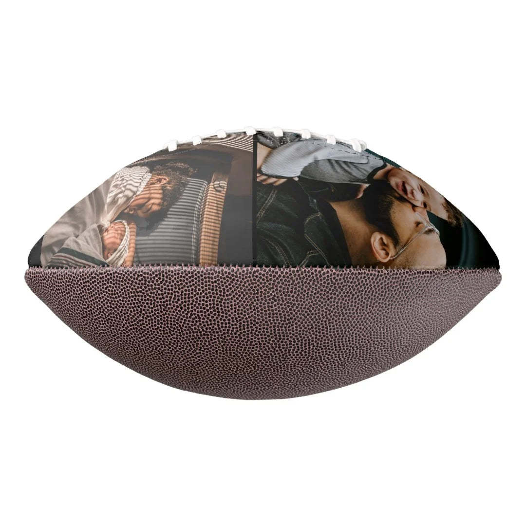 Best Dad Ever Red Heart Father`s Day 2 Photo Football