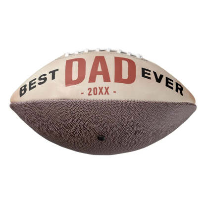 Best Dad Ever Watercolor Father`s Day Photo Football
