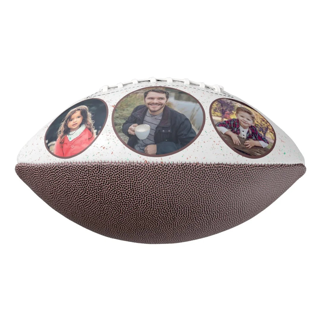 Best Dad Father 3 Photo Collage Football