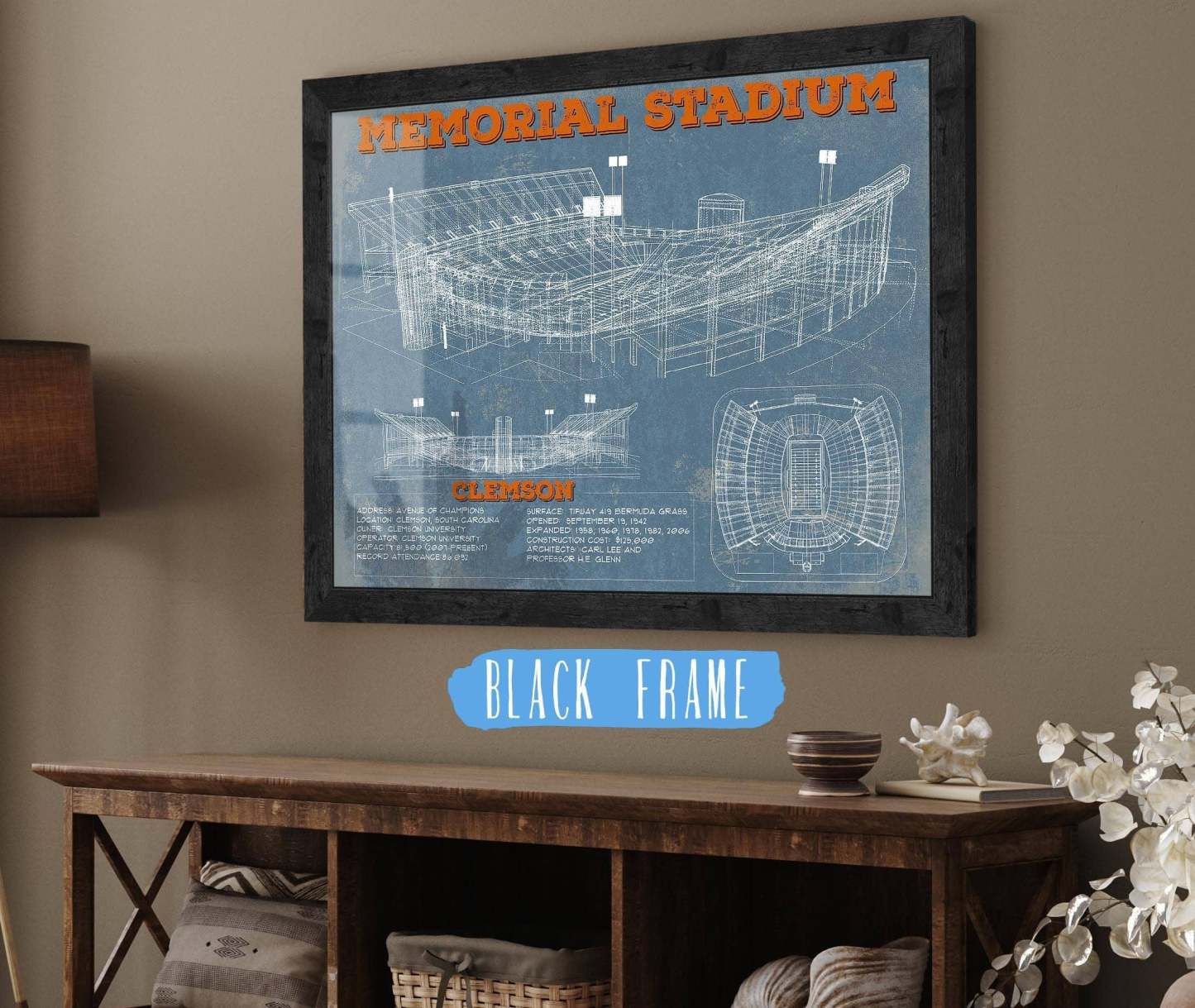 Memorial Stadium Football Print