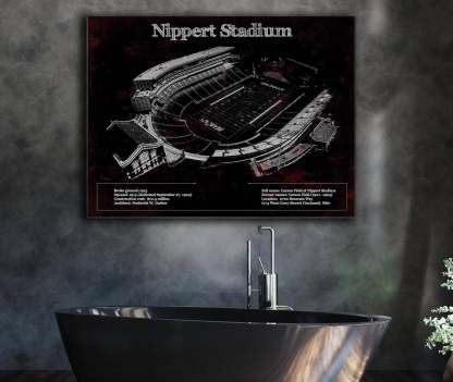 Vintage Nippert Stadium Team Color Art Print