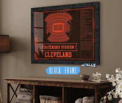 FirstEnergy Stadium - Vintage Football Art Print