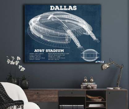 AT&T Stadium - Vintage Football Print