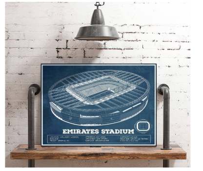 Emirates Stadium Soccer Print