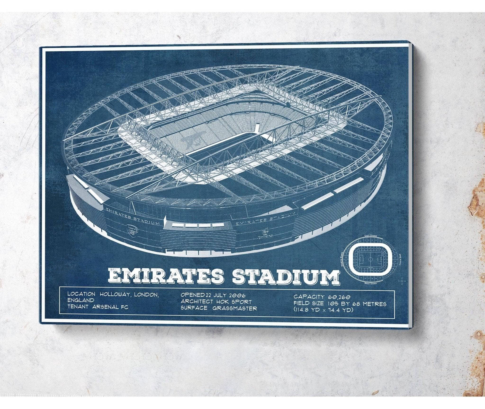 Emirates Stadium Soccer Print