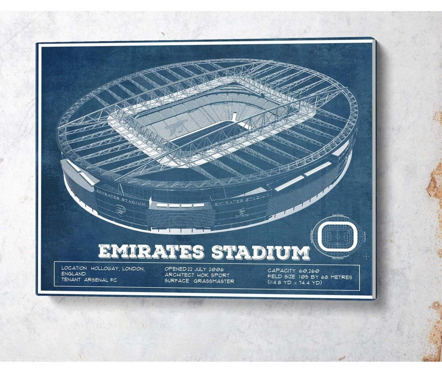 Emirates Stadium Soccer Print