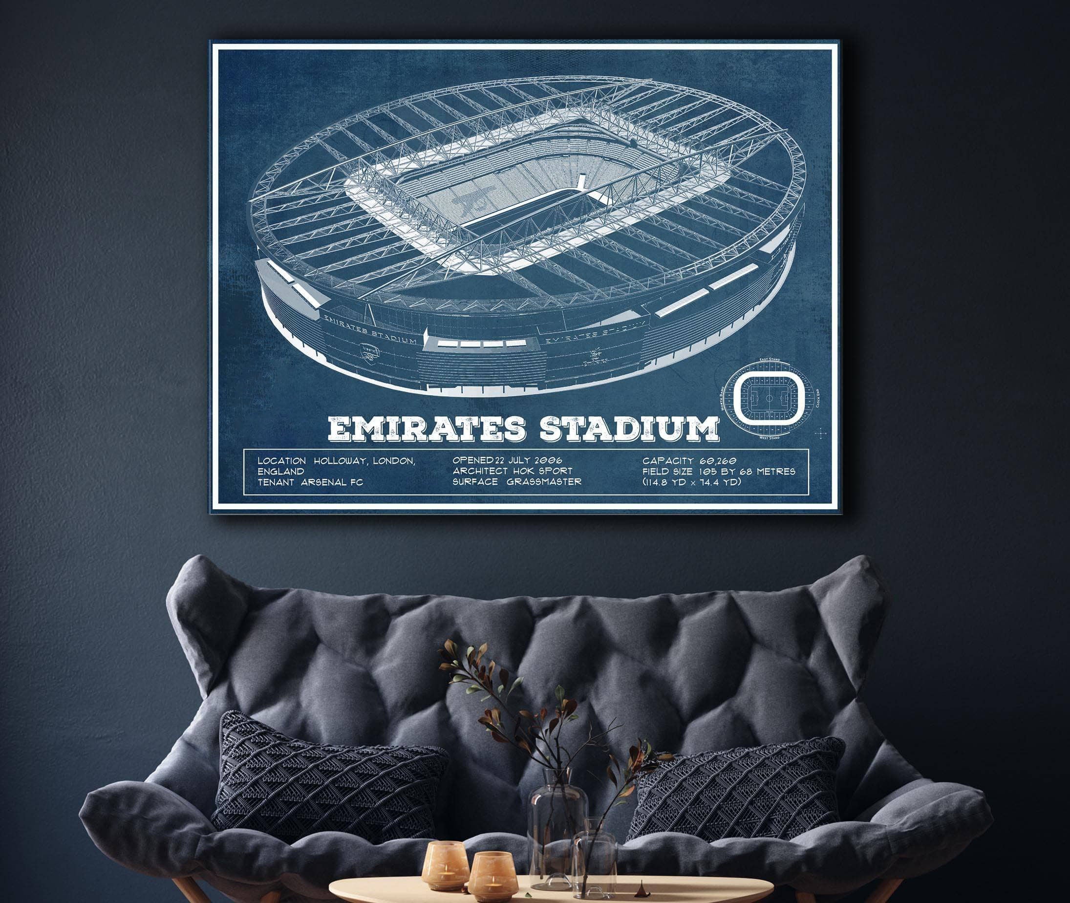 Emirates Stadium Soccer Print