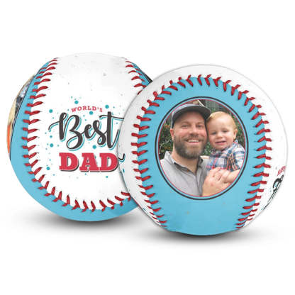 Custom Photo Baseball-Worlds Best