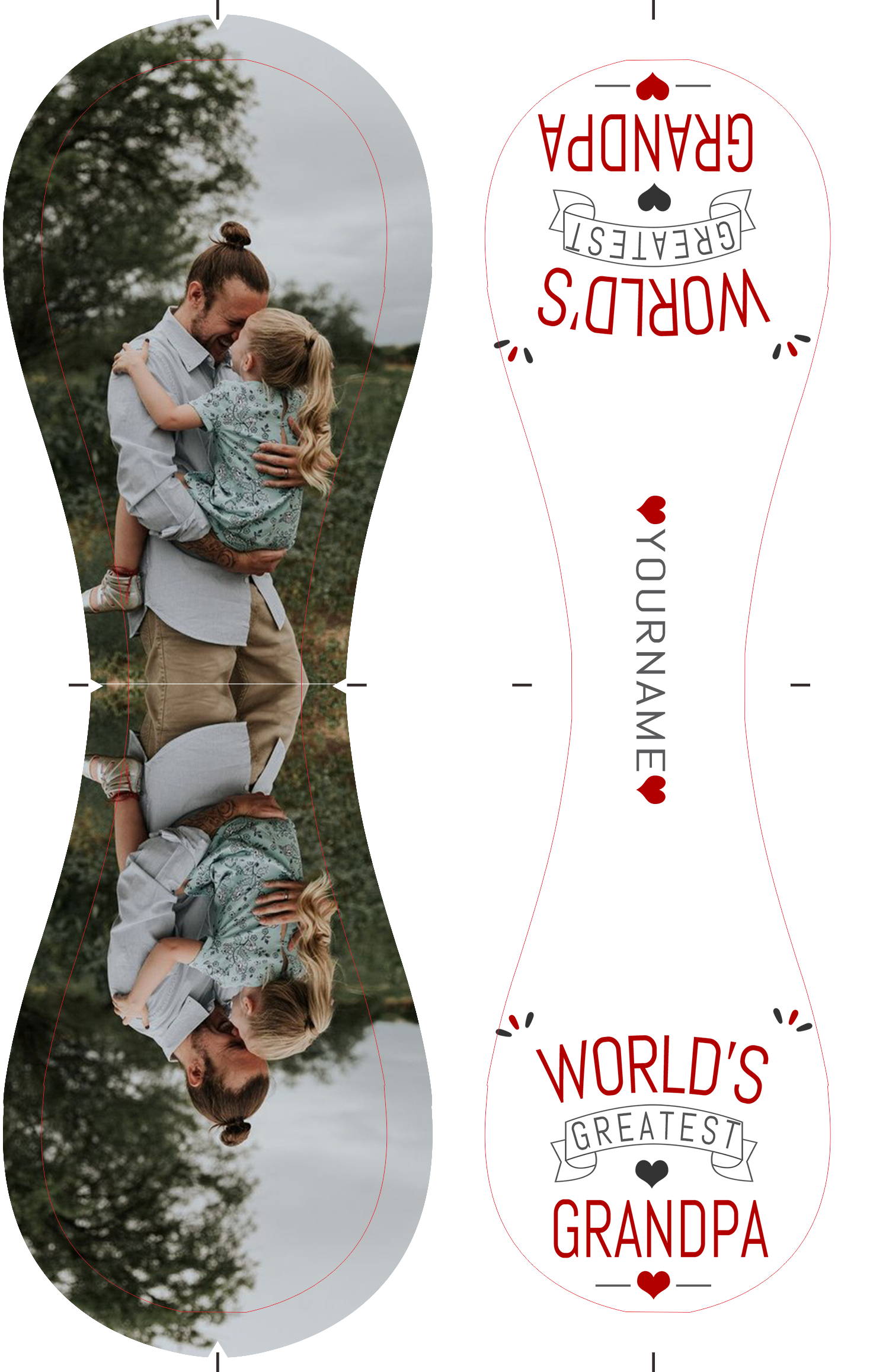 Personalized Dad Grandpa Photo Name White Baseballs,World's Greatest Grandpa,Father's Day Gift