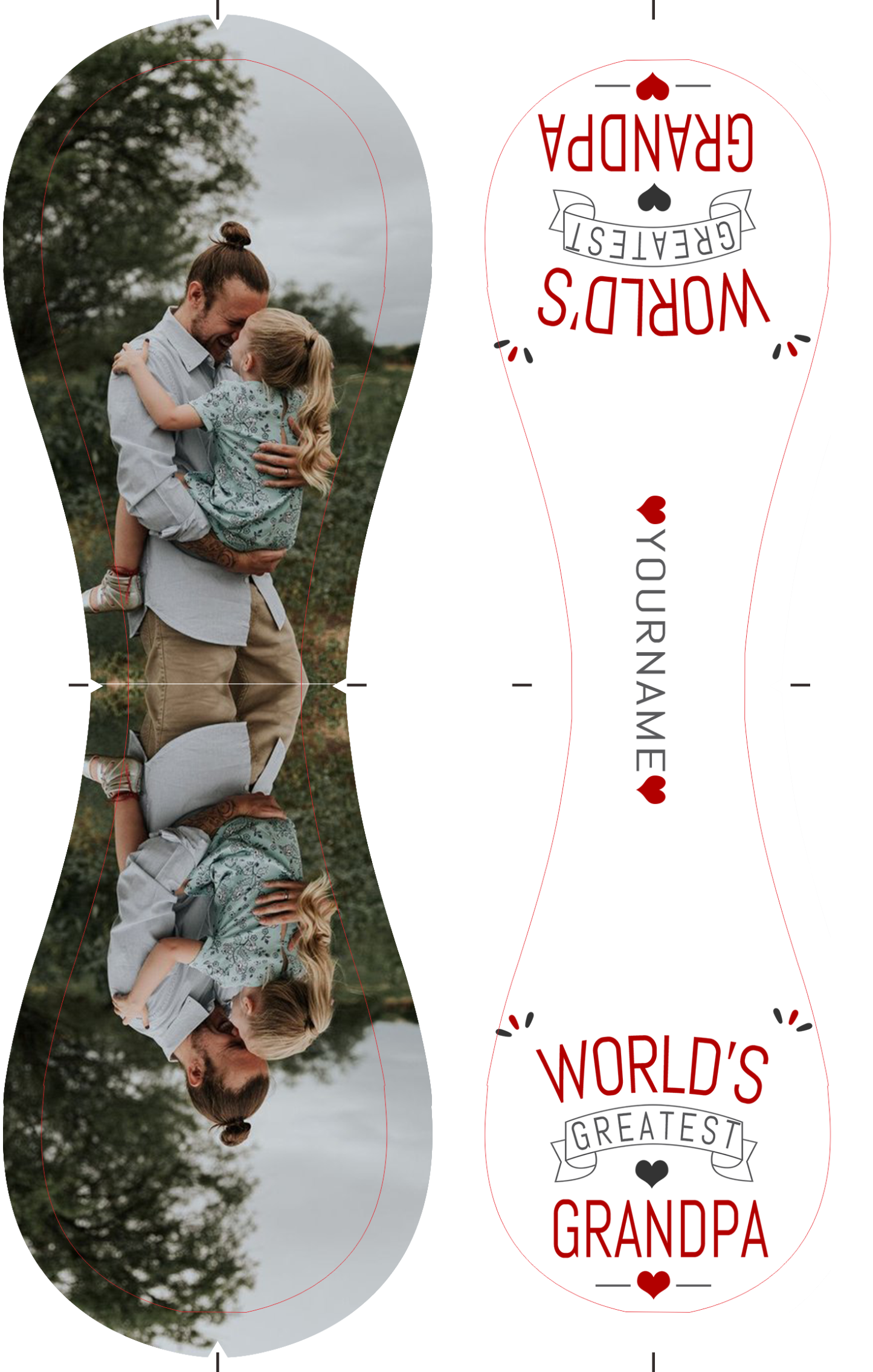 Personalized Dad Grandpa Photo Name White Baseballs,World's Greatest Grandpa,Father's Day Gift