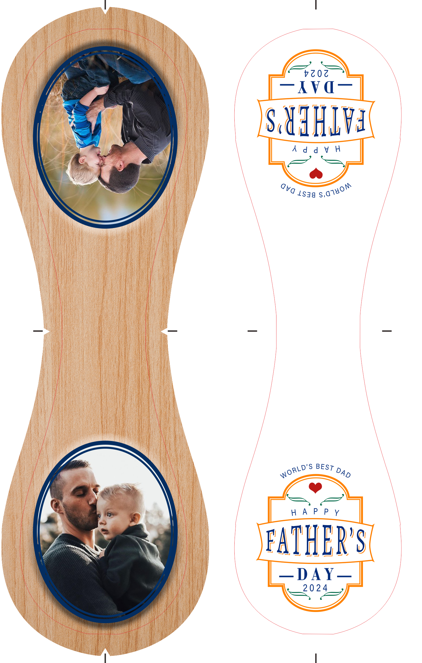 Personalized Dad Grandpa Photo Time Wood White Baseballs,World's Best Dad