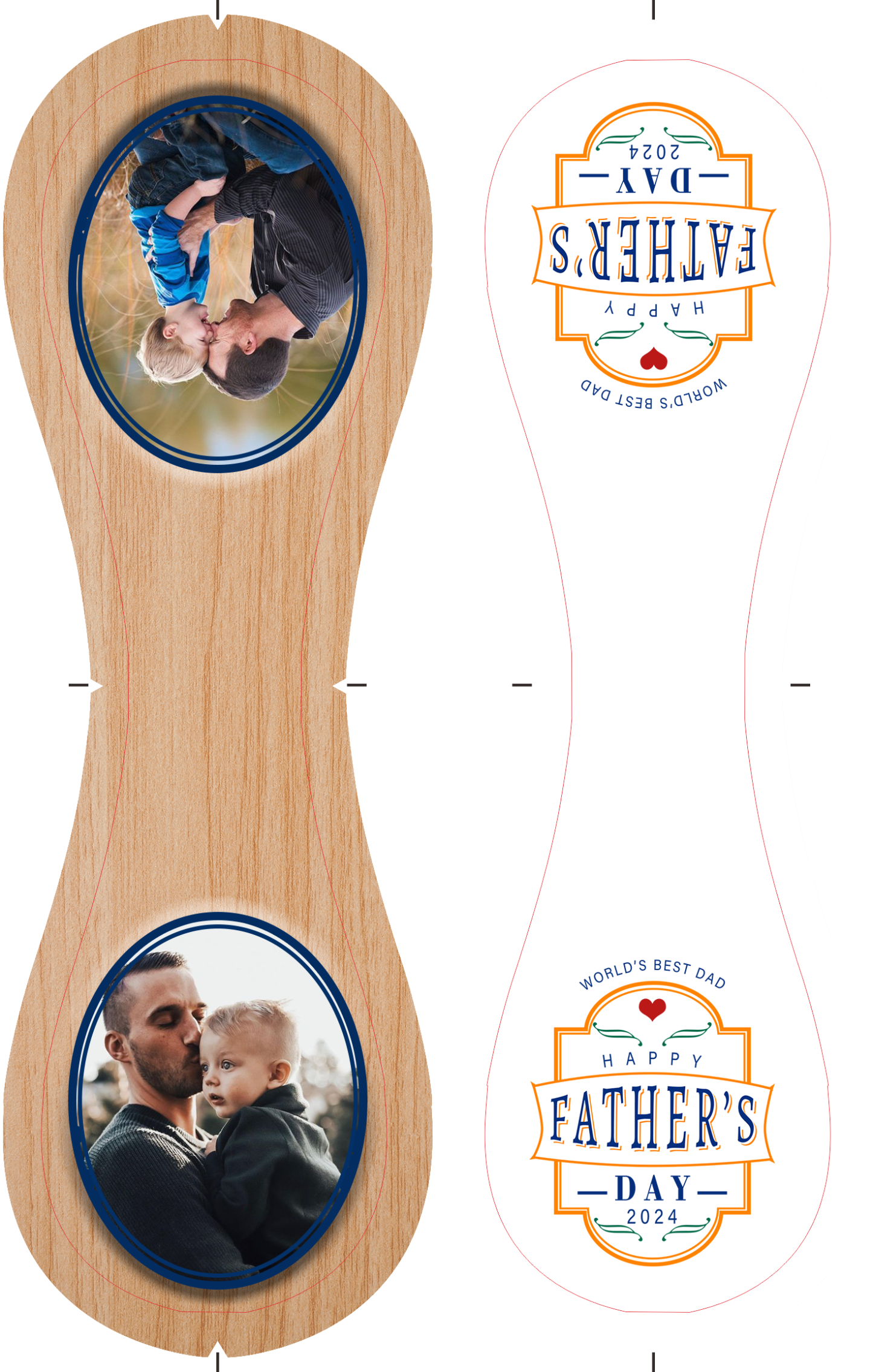 Personalized Dad Grandpa Photo Time Wood White Baseballs,World's Best Dad