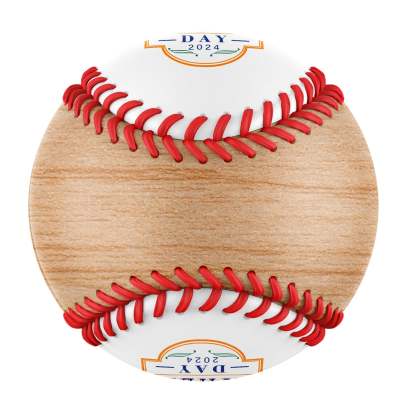 Personalized Dad Grandpa Photo Time Wood White Baseballs,World's Best Dad