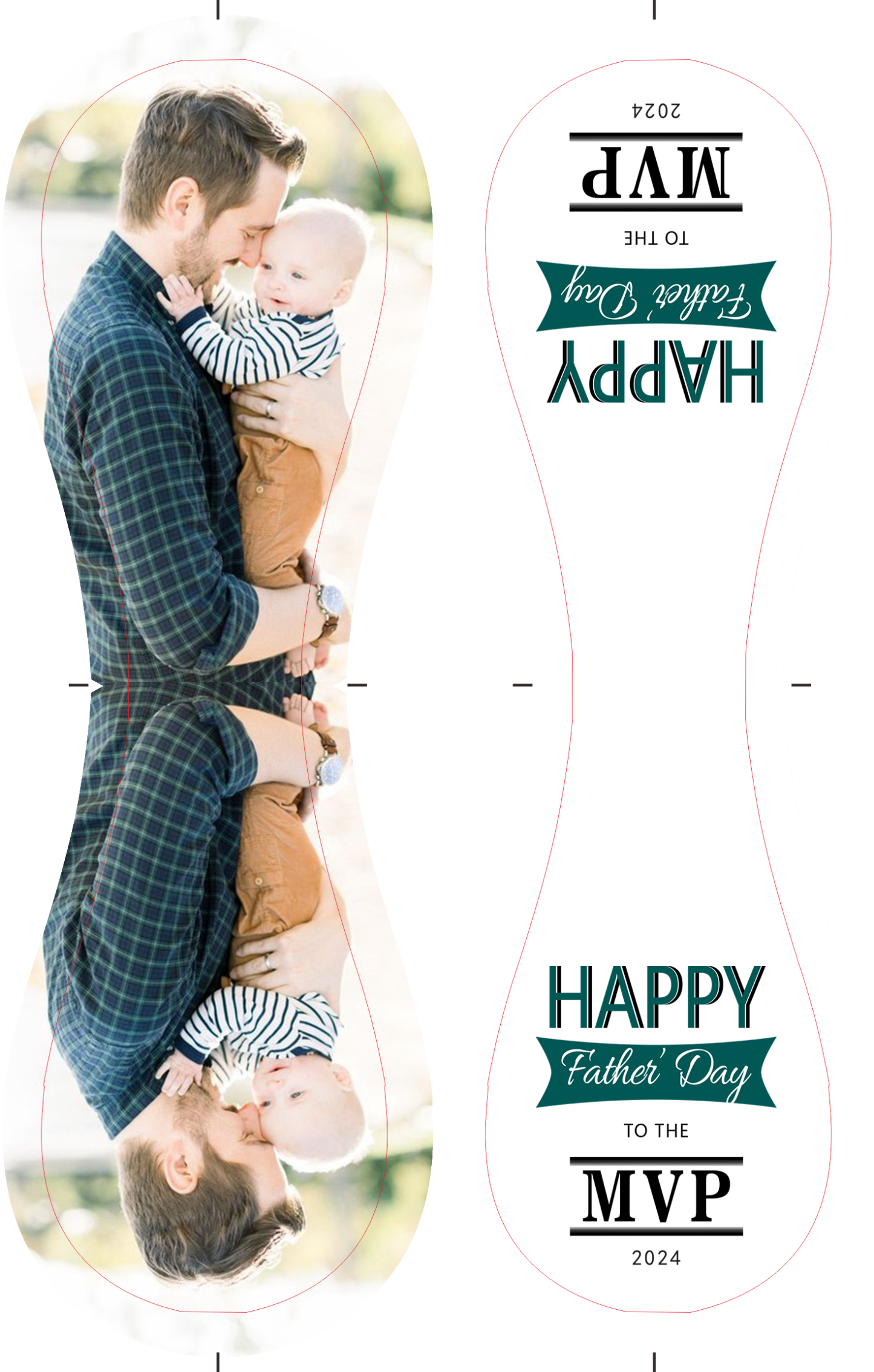 Personalized Dad Grandpa Photo Time White Baseballs,Happy Father's Day To The MVP,Father's Day Gift