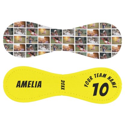 6 Photo Collage Black Player Number Team Name Softball