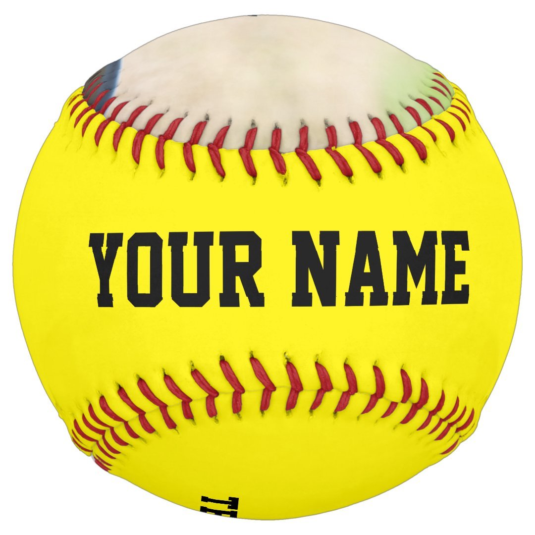 Personalized Team Name Number Date Photo Softball
