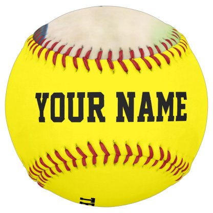 Personalized Team Name Number Date Photo Softball