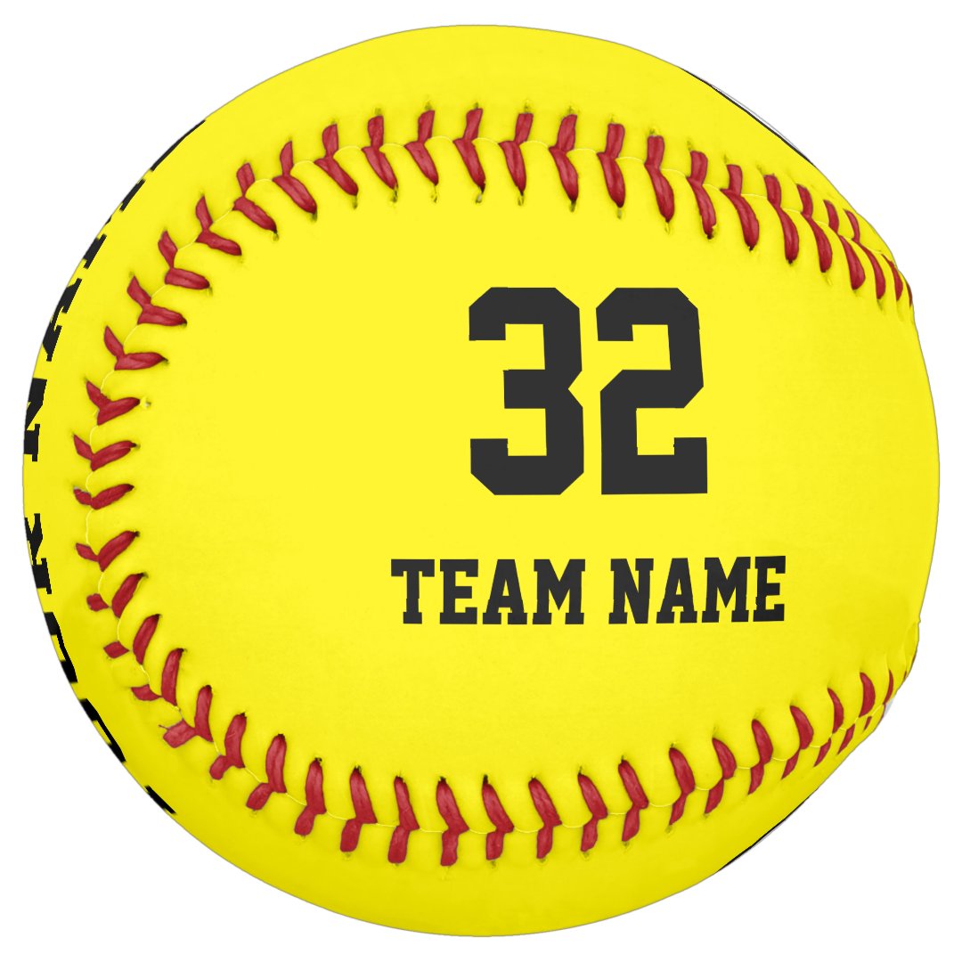Personalized Team Name Number Date Photo Softball