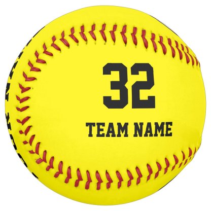 Personalized Team Name Number Date Photo Softball