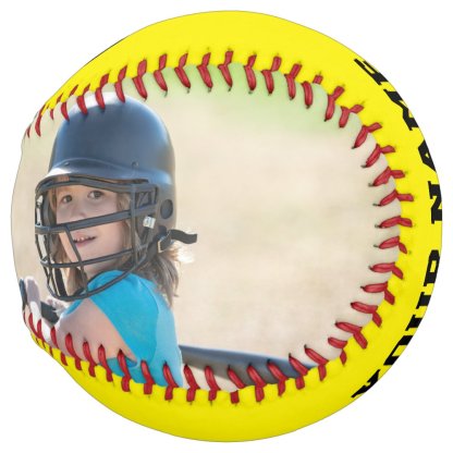 Personalized Team Name Number Date Photo Softball