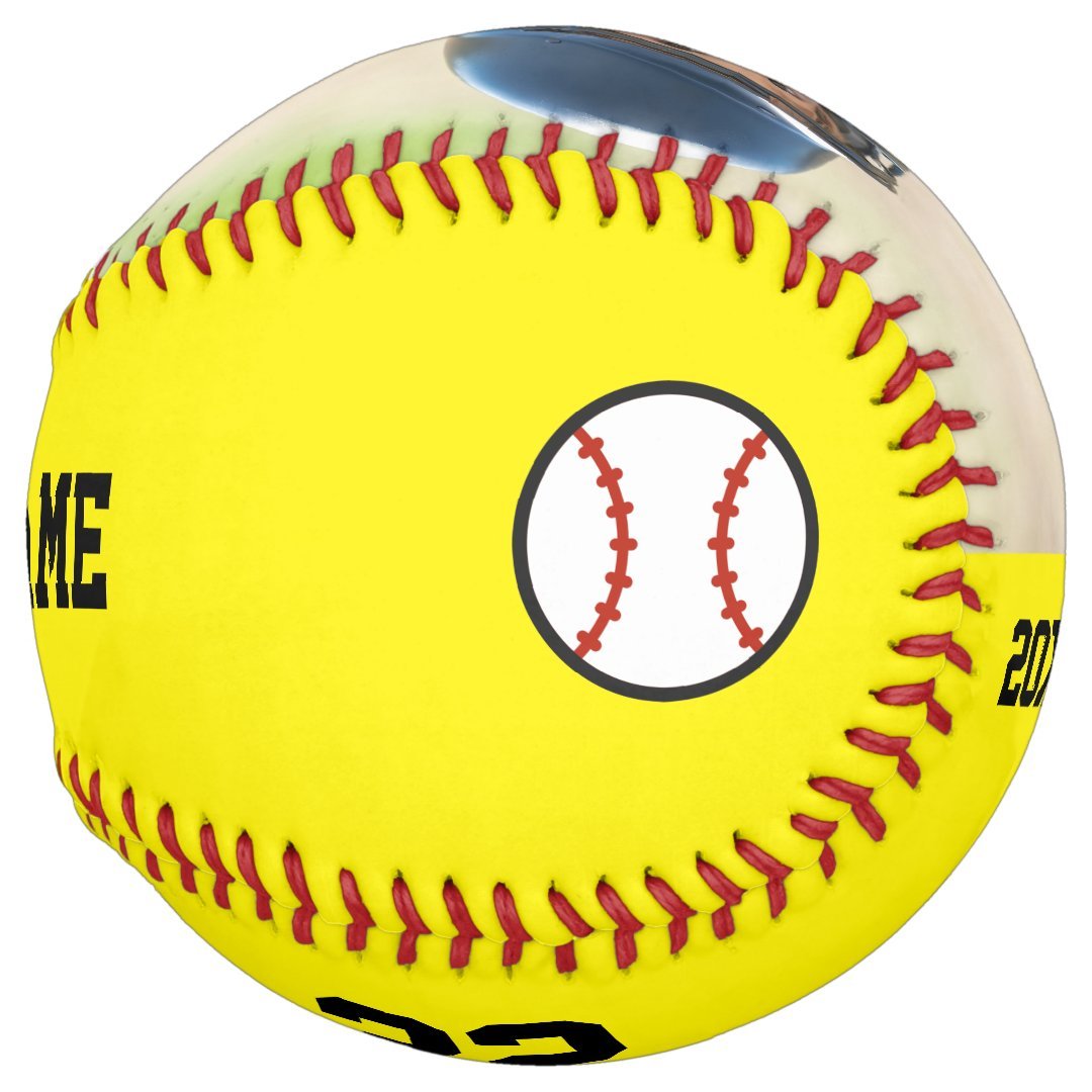 Personalized Team Name Number Date Photo Softball