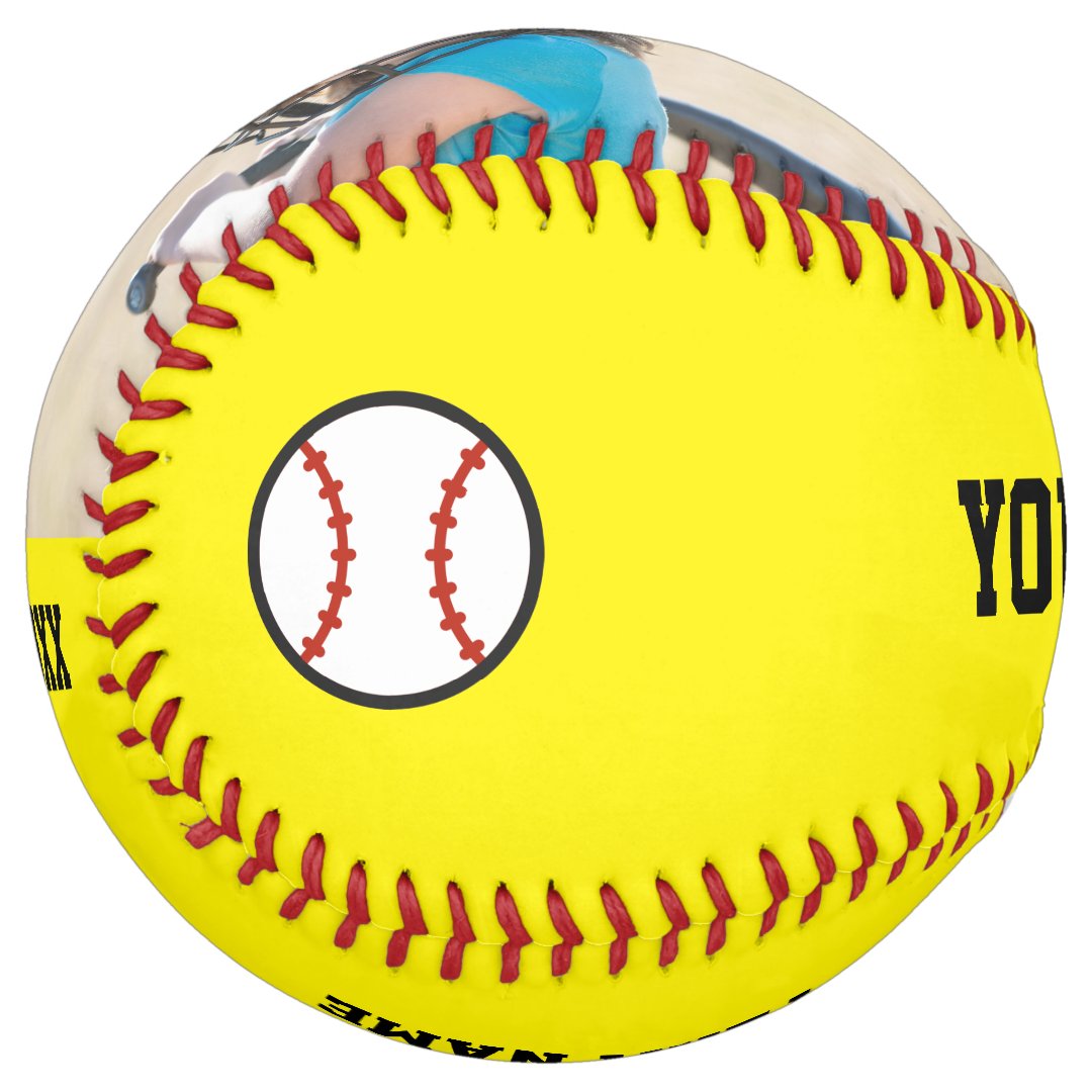 Personalized Team Name Number Date Photo Softball