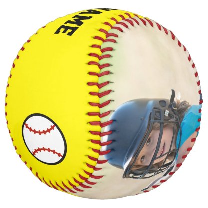 Personalized Team Name Number Date Photo Softball