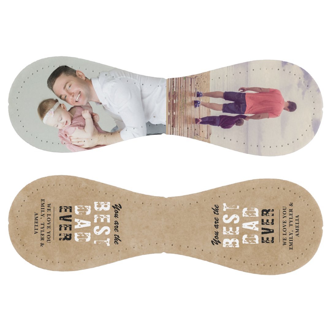 Rustic Best Dad Father`s Day 2 Photo Collage Softball