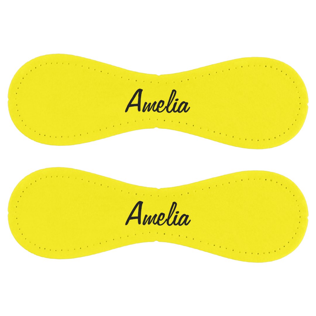 Personalized Softball with Name Yellow