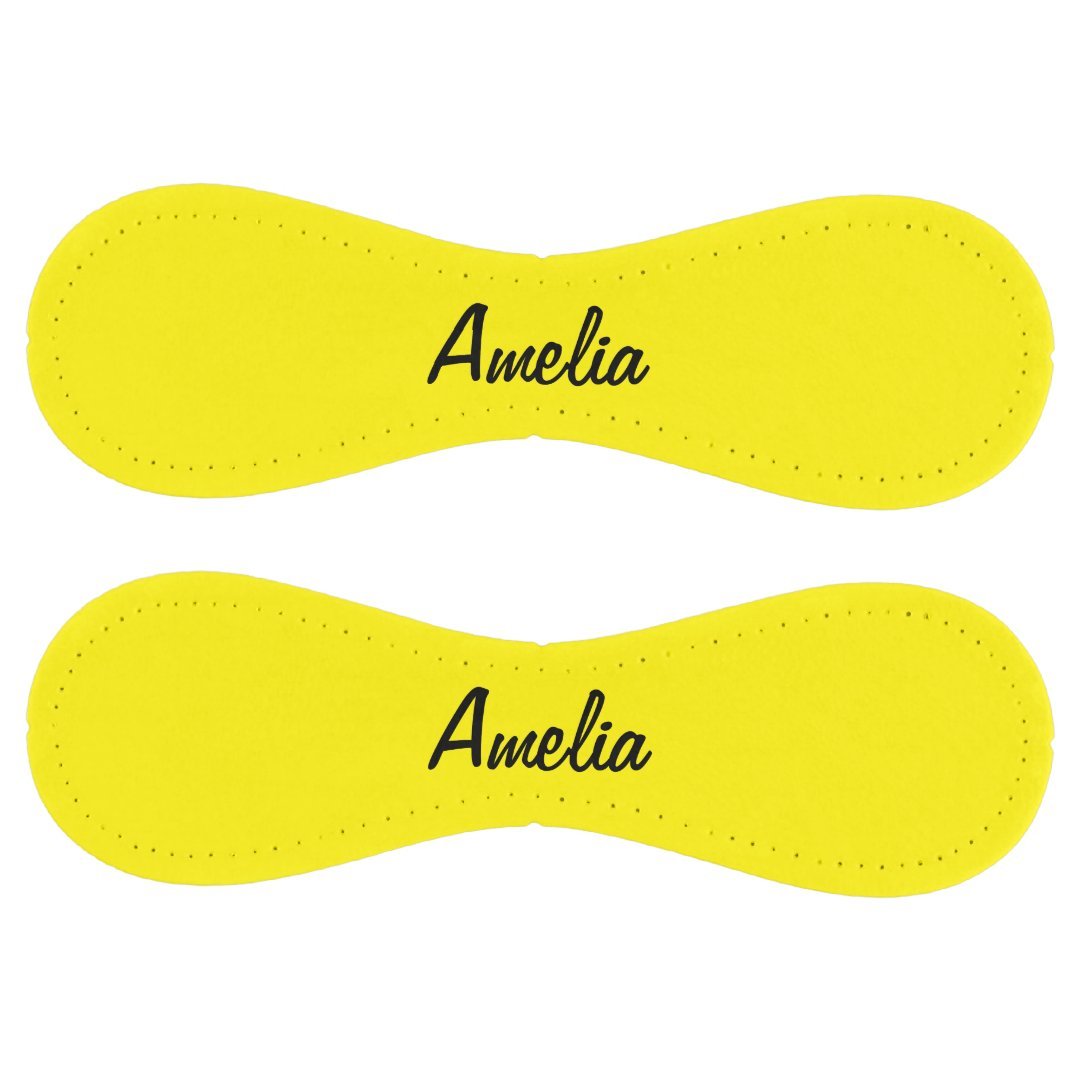 Personalized Softball with Name Yellow