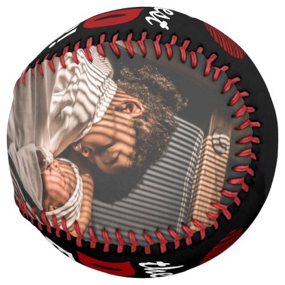 Best Dad Ever Red Heart Father`s Day 2 Photo Softball