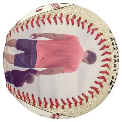 Rustic Happy Father`s Day 2 Photo Collage Softball