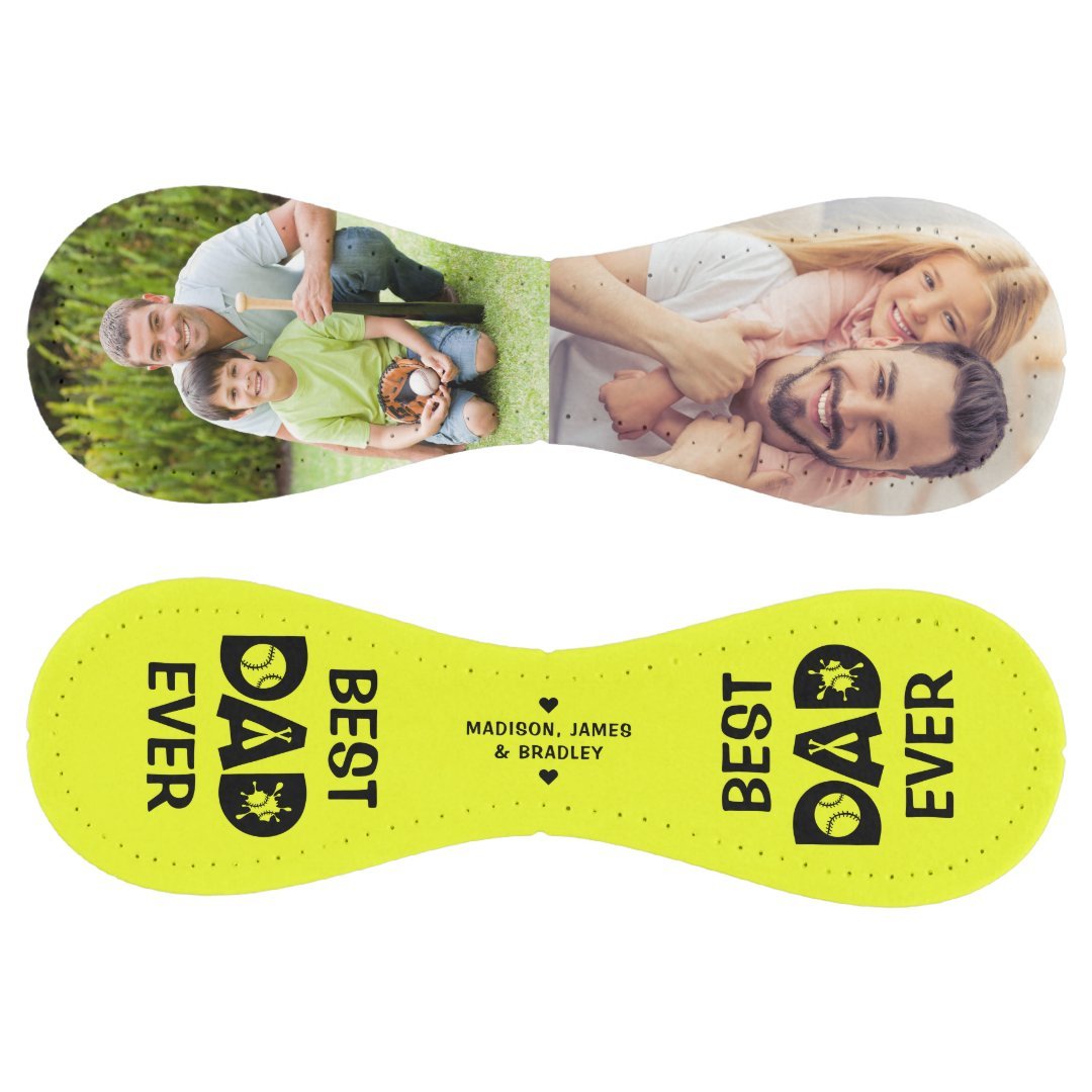 Best Dad Ever Custom Photo Personalized Name Softball