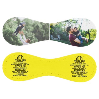 Personalized To My Dad Custom 2 Photo Collage Softball